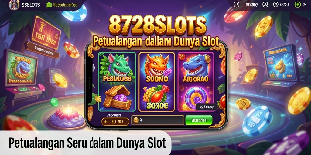 Screenshot dari gameplay petualangan seru di 8728SLOTS.