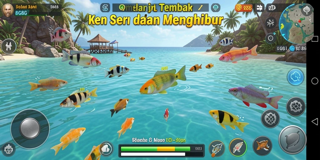 Tampilan gameplay seru Tembak Ikan di 8G8G.