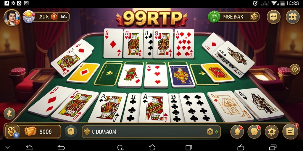 Tampilan gameplay seru dalam game Domino 99RTP.