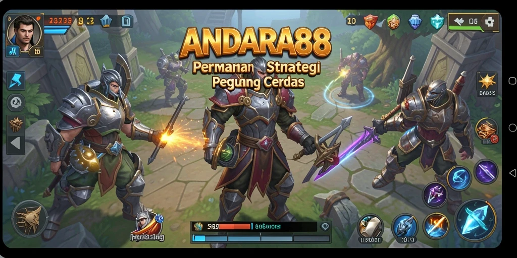 Screenshot gameplay menampilkan strategi dan manajemen kerajaan di ANDARA88.