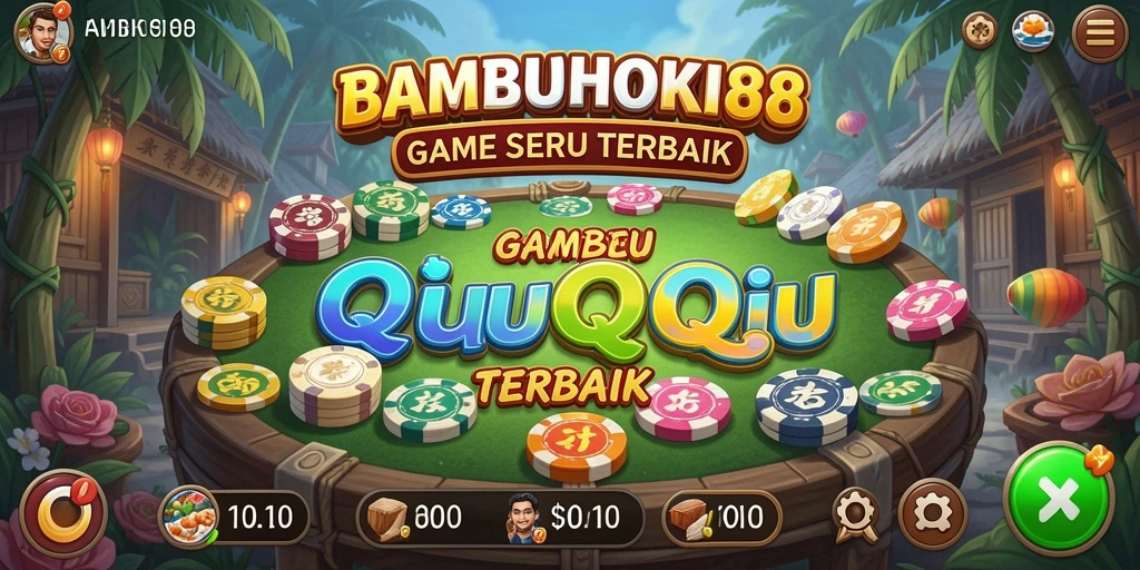 Tampilan gameplay QiuQiu yang mendebarkan di BAMBUHOKI88.