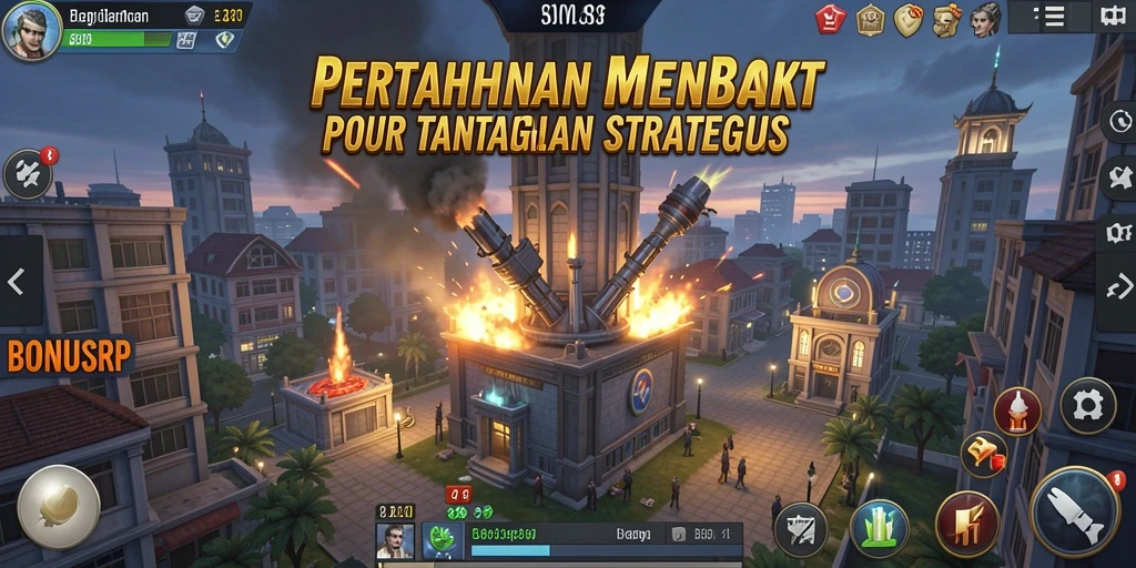 Tampilan menarik dari gameplay Tower Defense BONUSRP yang penuh strategi.