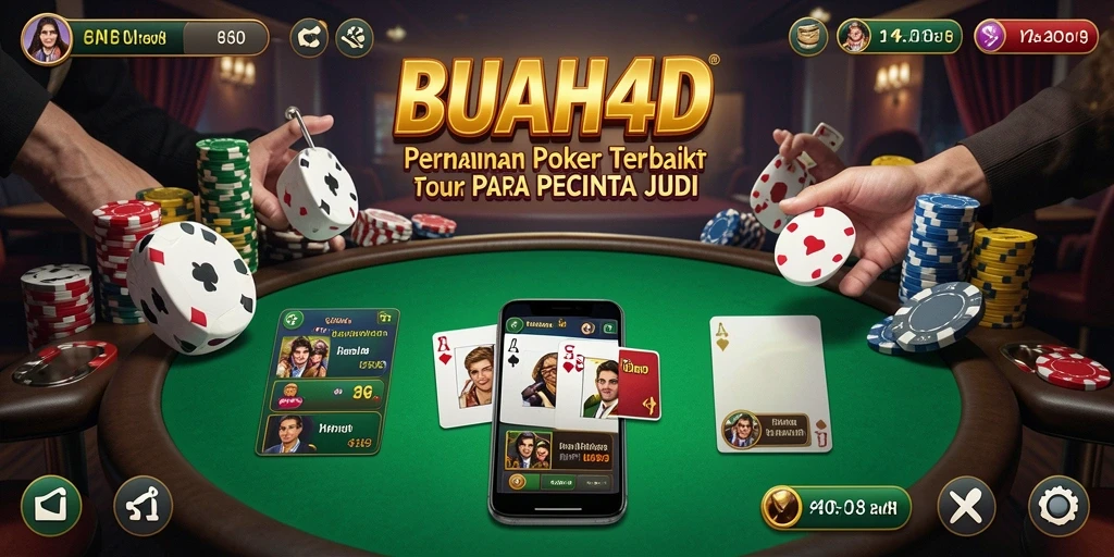 Screenshot BUAH4D menampilkan aksi seru permainan Poker yang mendebarkan.