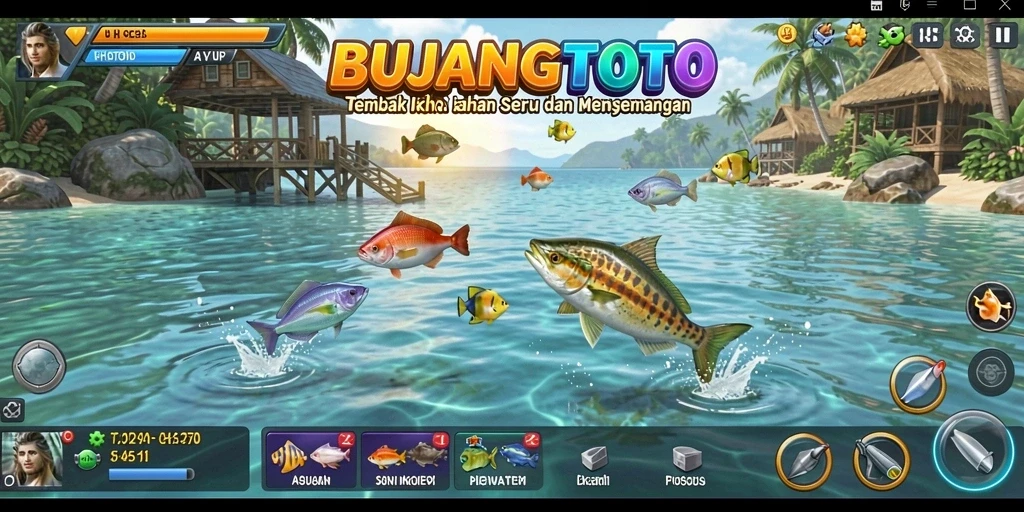 Gameplay seru menembak ikan di BUJANGTOTO.