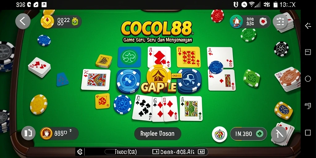 Tampilan gameplay Gaple menarik di COCOL88.