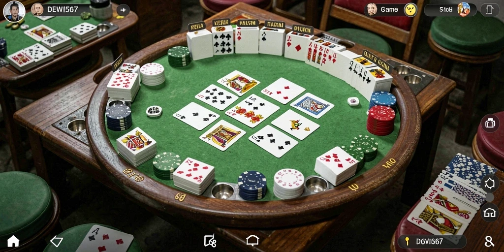 Gameplay seru Gaple di DEWI567