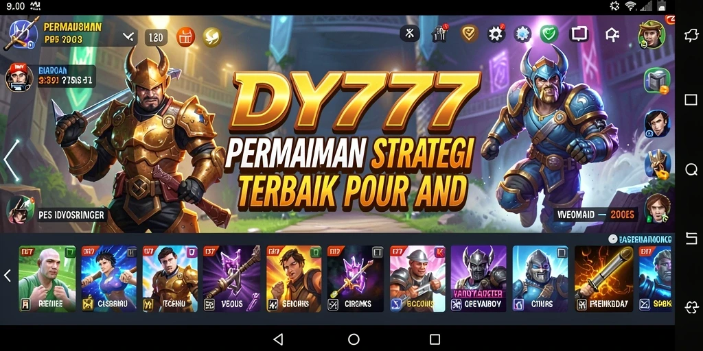 Tampilan gameplay menarik dari DY777 yang menunjukkan strategi SLG.