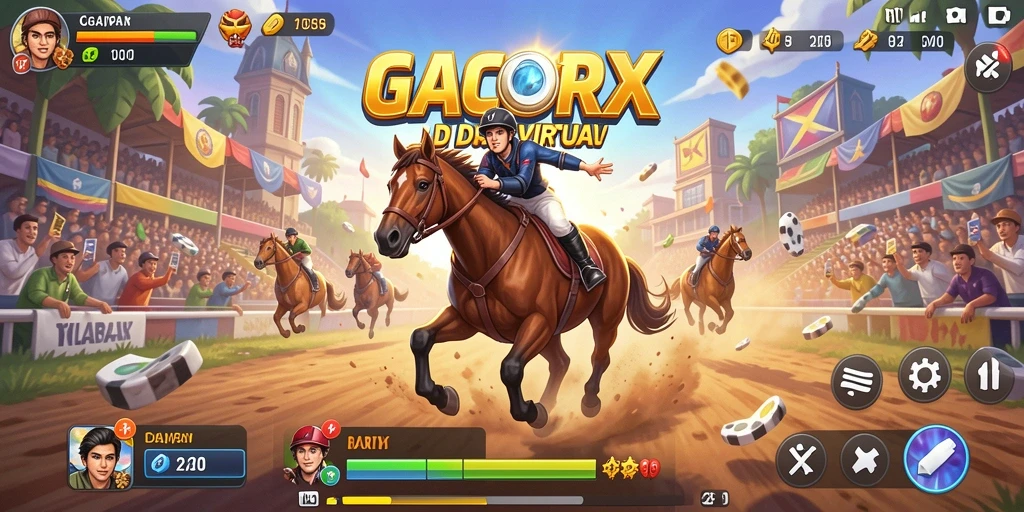GACORX menampilkan aksi balap yang mendebarkan dan grafik yang memukau.