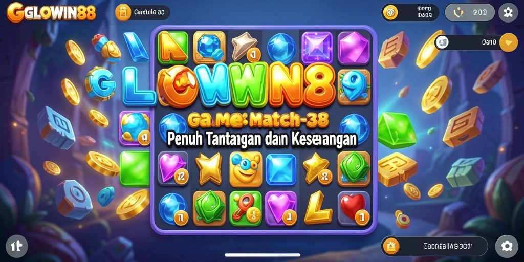 Tampilan gameplay GLOWIN88 yang penuh warna dan seru.