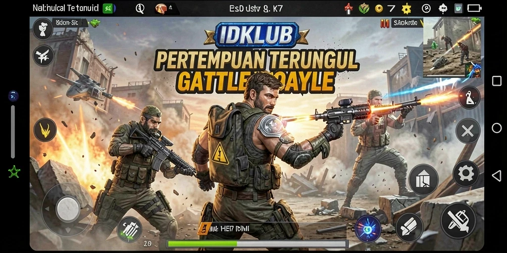 Tangkapan layar dari gameplay seru di IDKLUB Battle Royale.