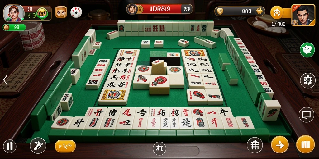 Tampilan gameplay Mahjong yang seru dan menantang di IDR89.