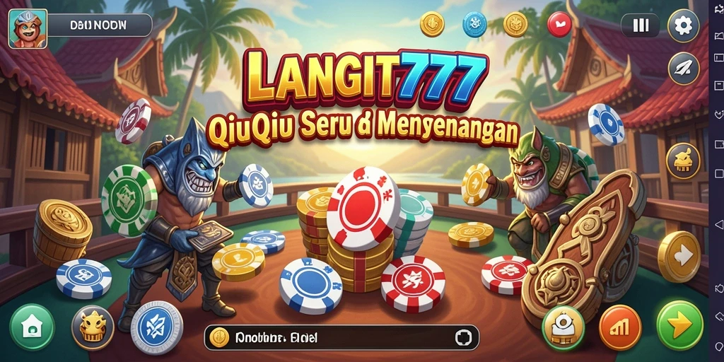 Gameplay seru QiuQiu di LANGIT777 dengan teman.