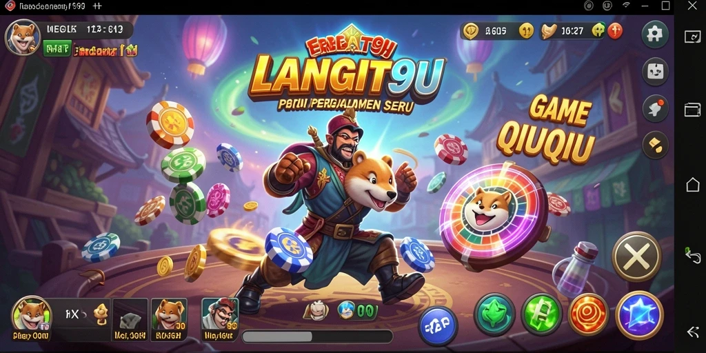 Tampilan menarik dari gameplay QiuQiu LANGIT99.