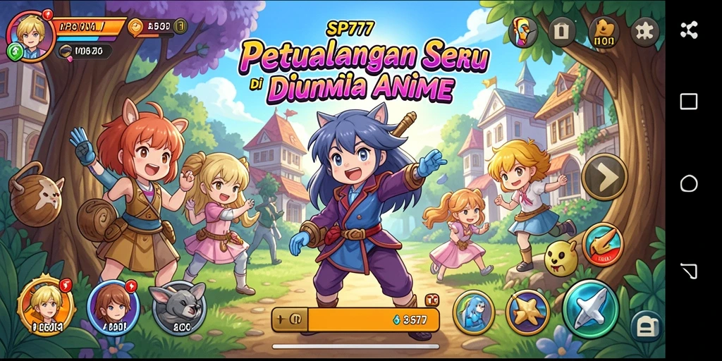 Tampilan gameplay SP777 yang mendebarkan di dunia anime.