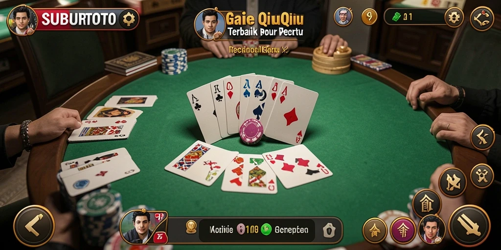 Gameplay seru dari SUBURTOTO saat bermain QiuQiu.